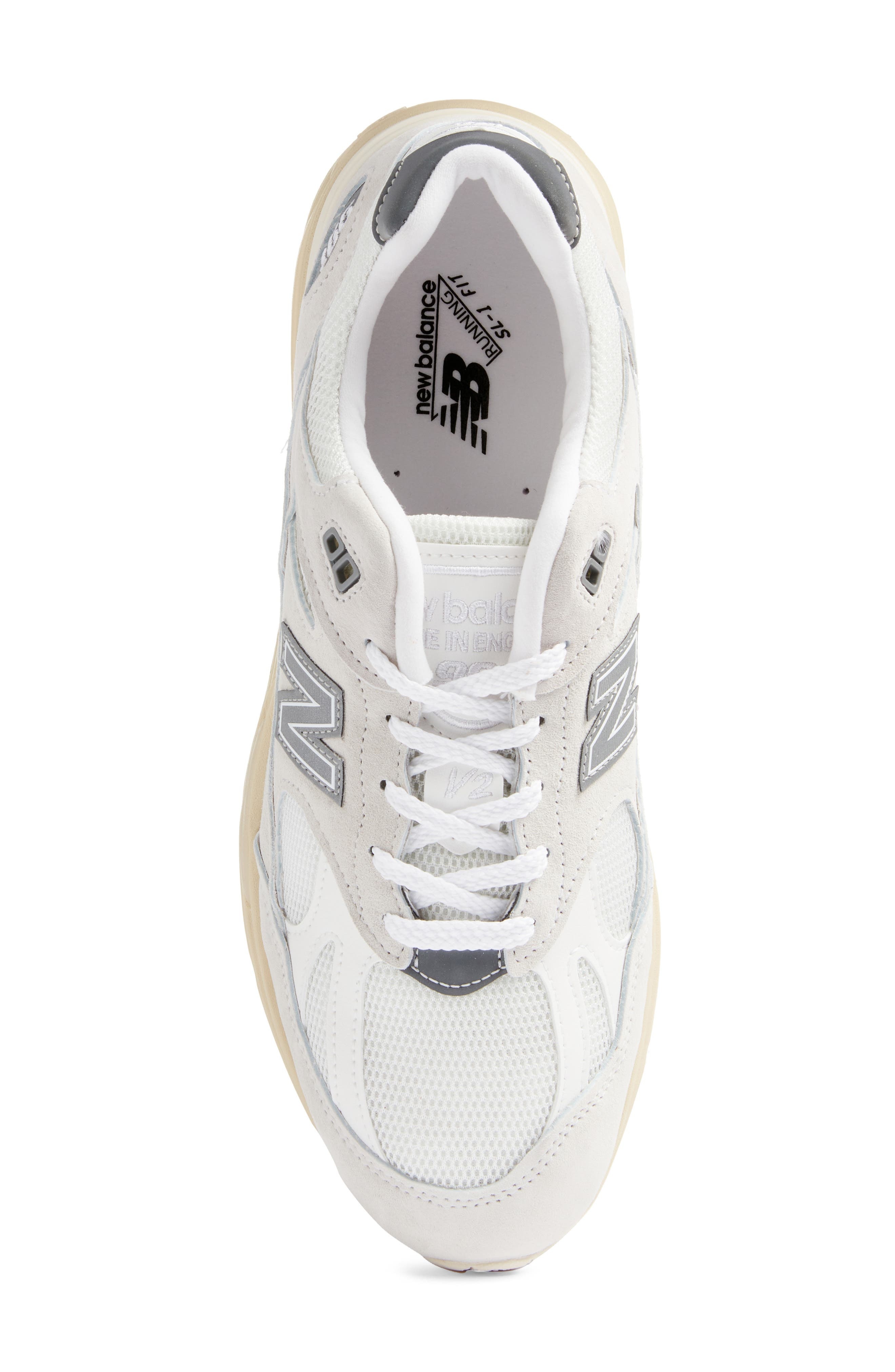 New Balance Gender Inclusive Made in UK 991 v2 Sneaker in Wind Chime/White at Nordstrom - 5