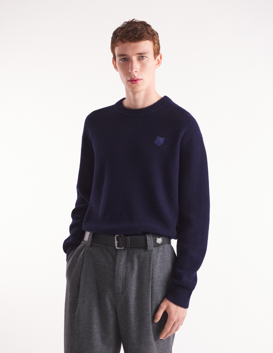BOLD FOX HEAD PATCH COMFORT RIBBED JUMPER - 3