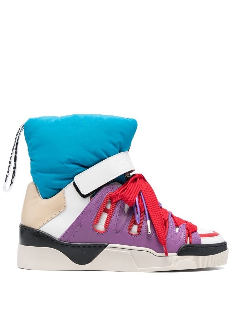 Puff quilted high-top sneakers - 1