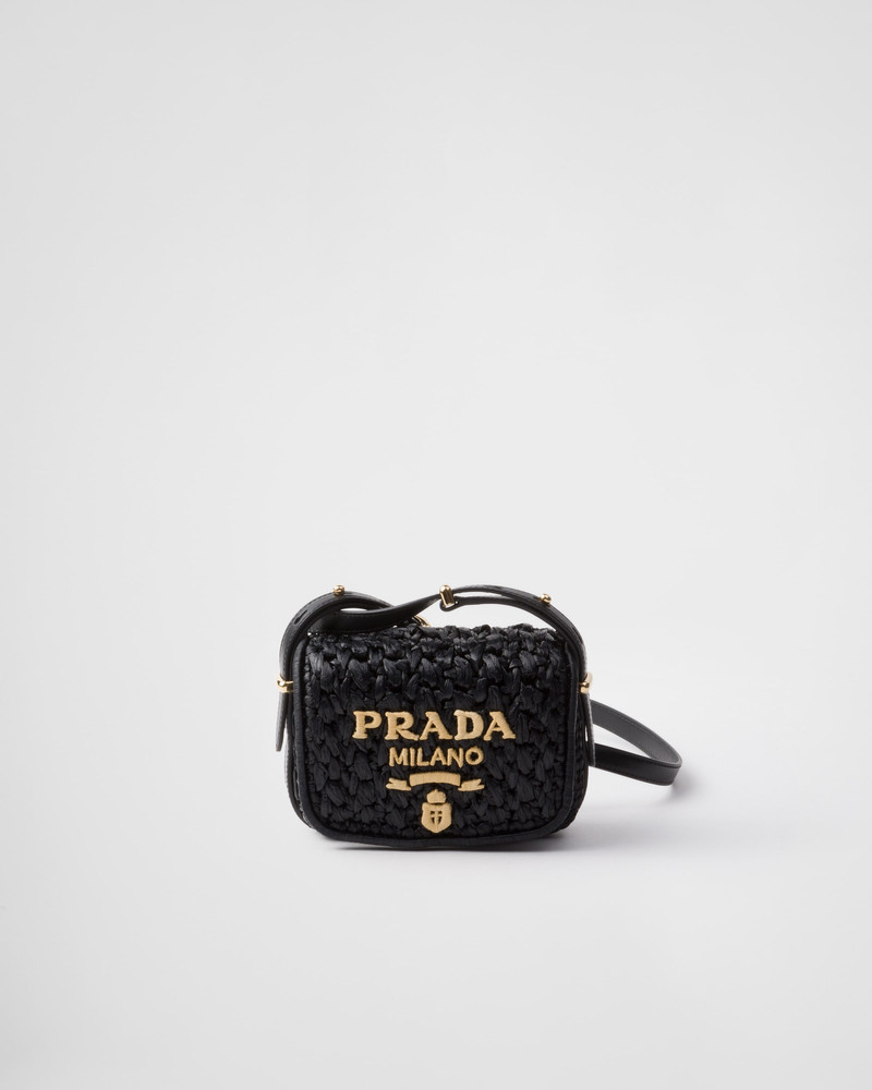 Crochet and leather shoulder bag - 1