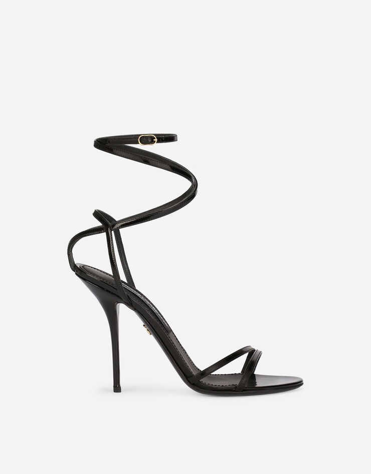 Polished calfskin sandals - 1