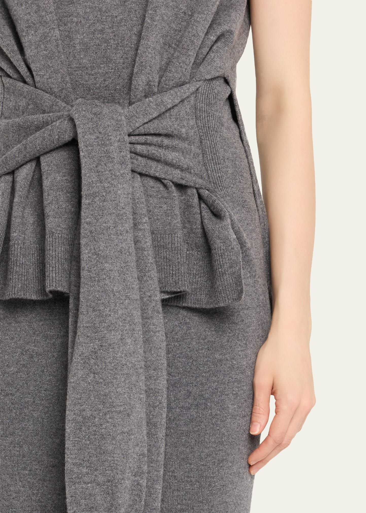 Double-Layer Cashmere-Wool Dress - 5