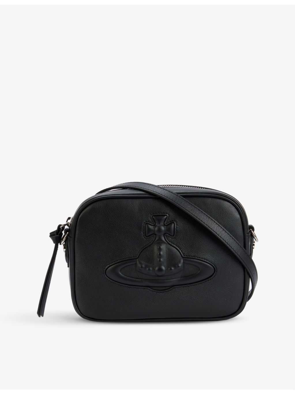 Anna logo-embossed leather camera bag - 1