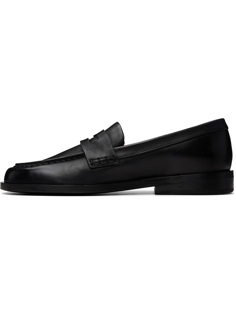 Marsèll Black Mocasso Leather Loafers outlook