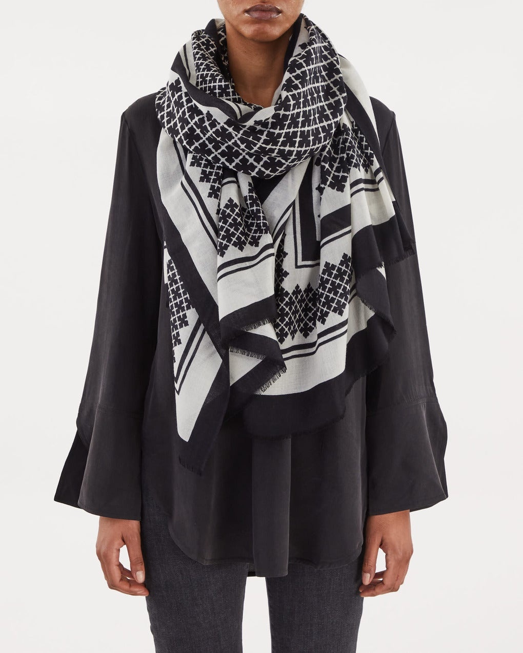 Scarf Julee Black ONESIZE - 4