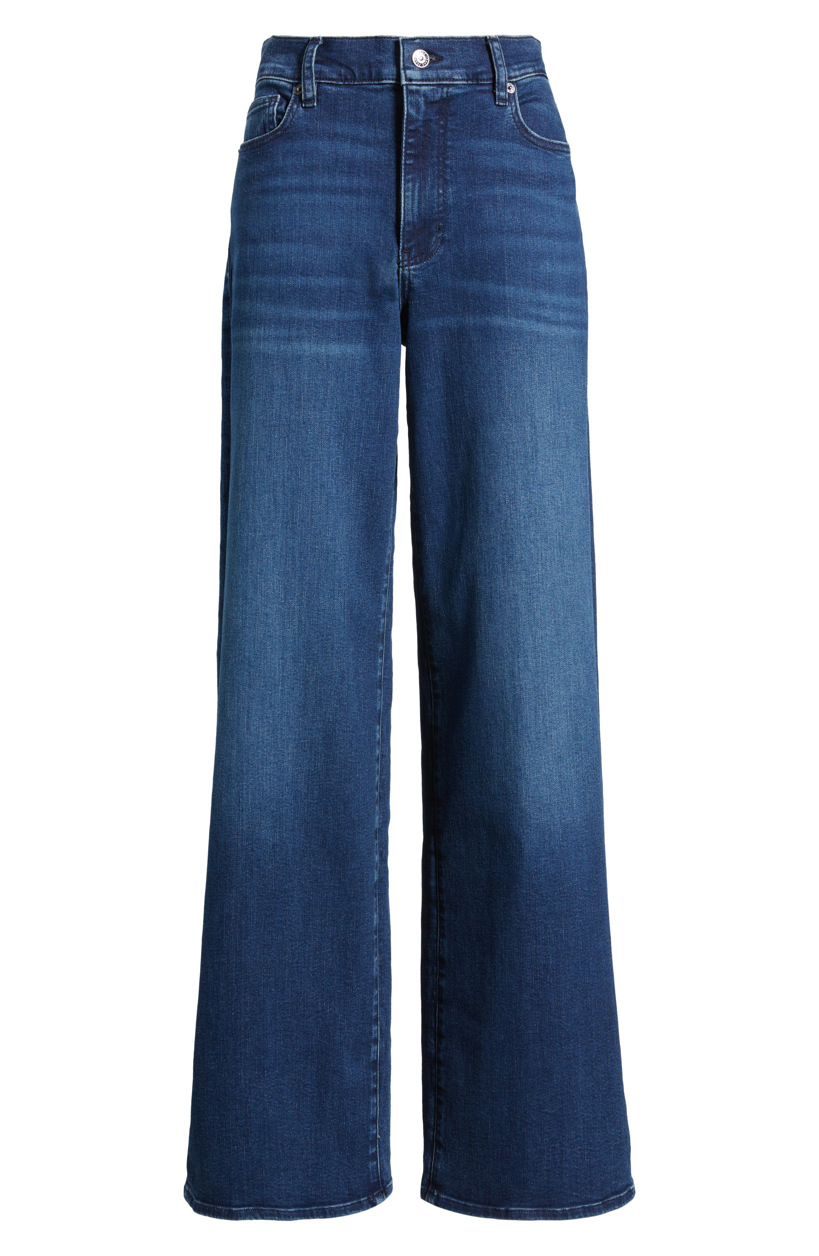 FRAME Le Slim Palazzo High Waist Wide Leg Jeans in Keepsake at Nordstrom - 5