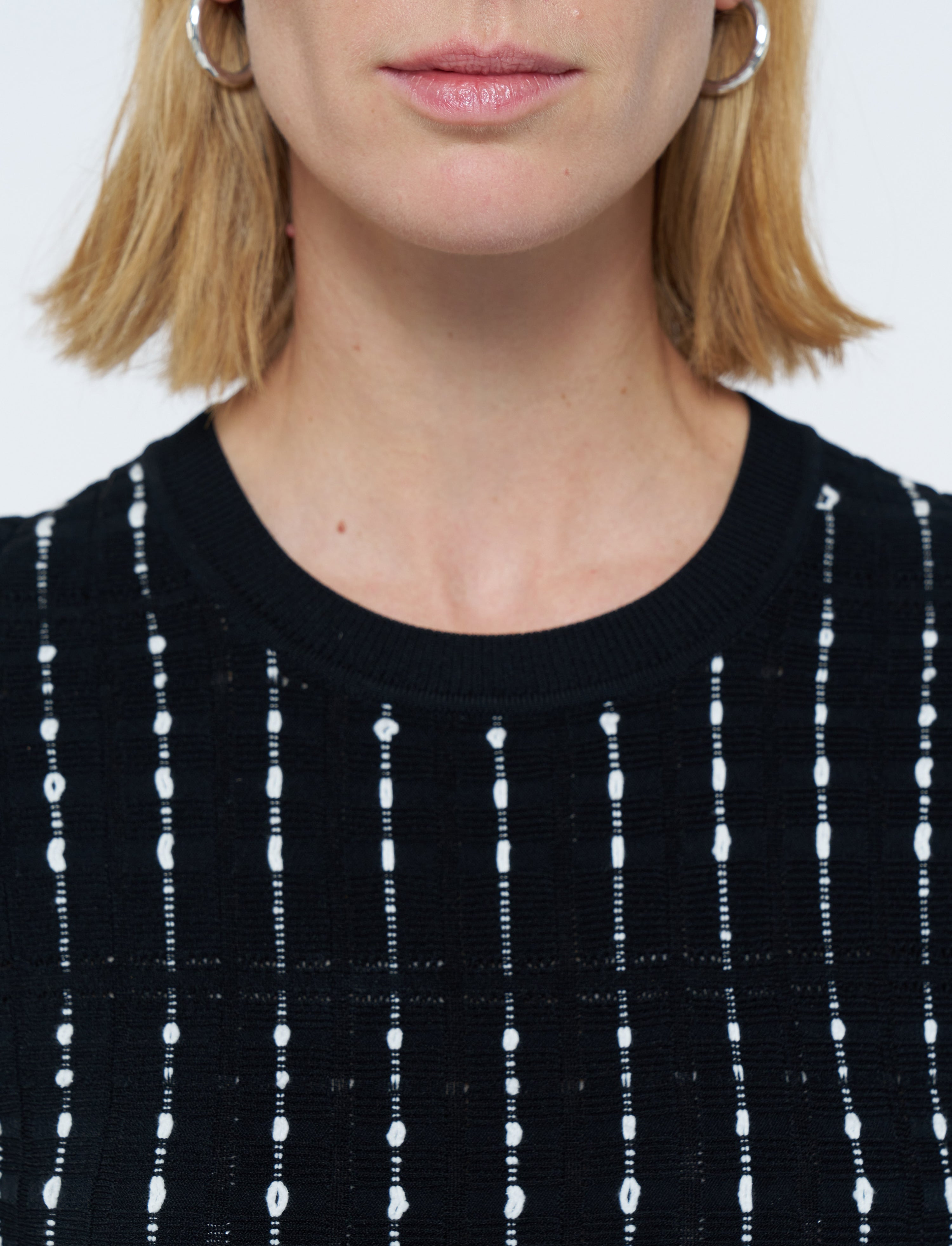 Fragmented Stripes Dress - 4