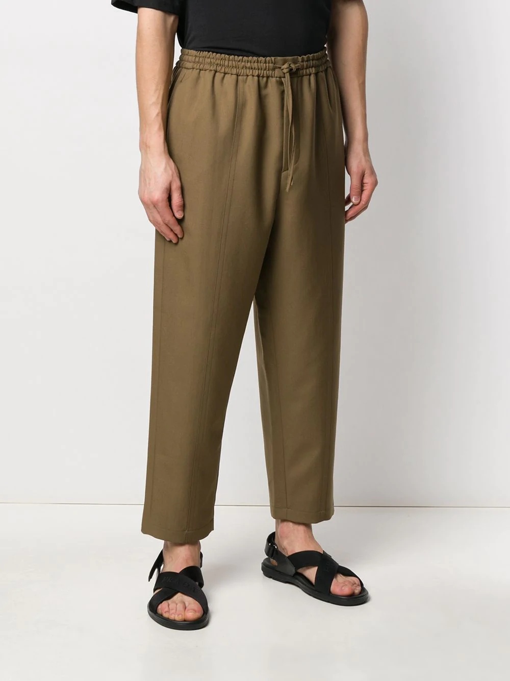 high-rise straight-leg trousers - 3