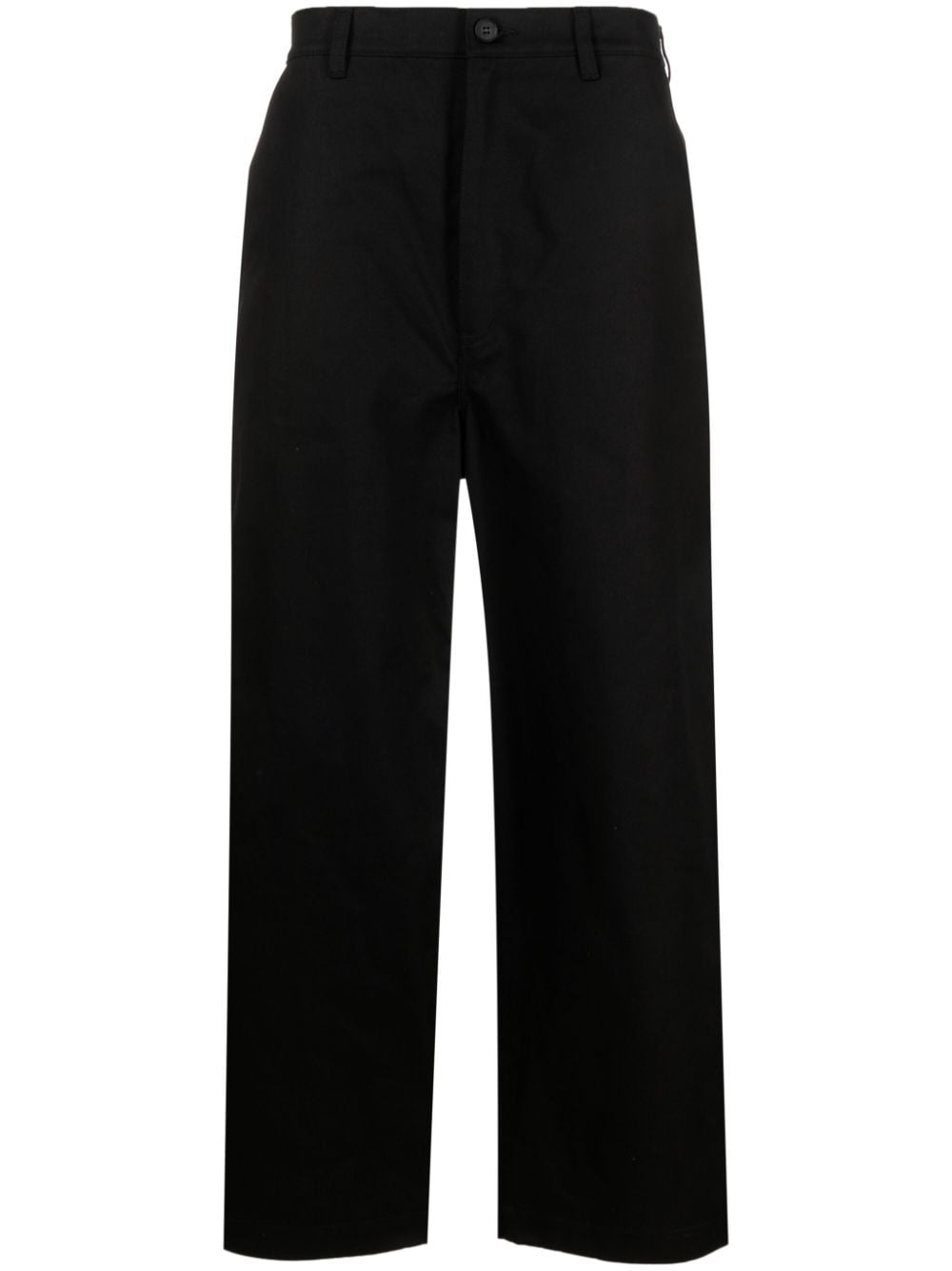 cropped cotton trousers - 1