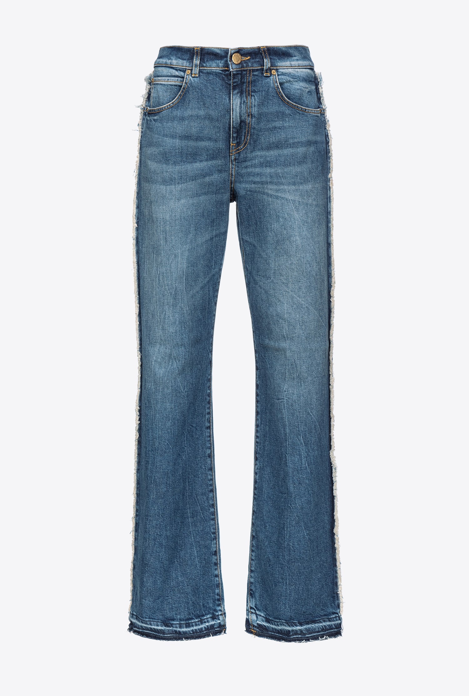 WIDE-LEG JEANS WITH CUT-OUT - 1