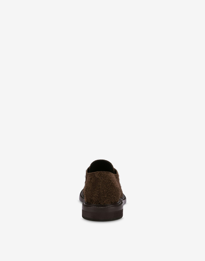 Moschino DERBY SHOES IN SUEDE OLIVER outlook