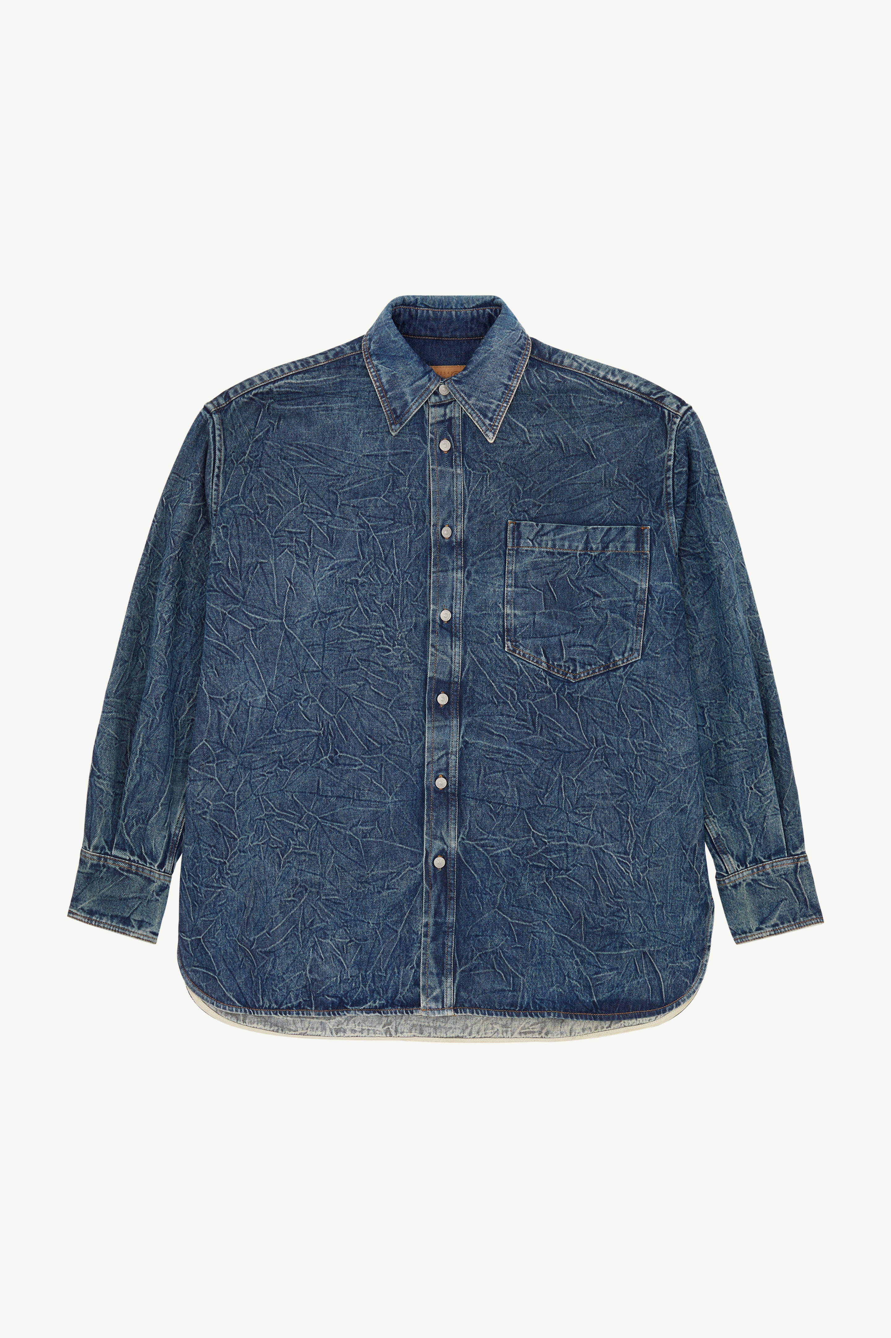 Pittsburgh Crease Denim Shirt - 1