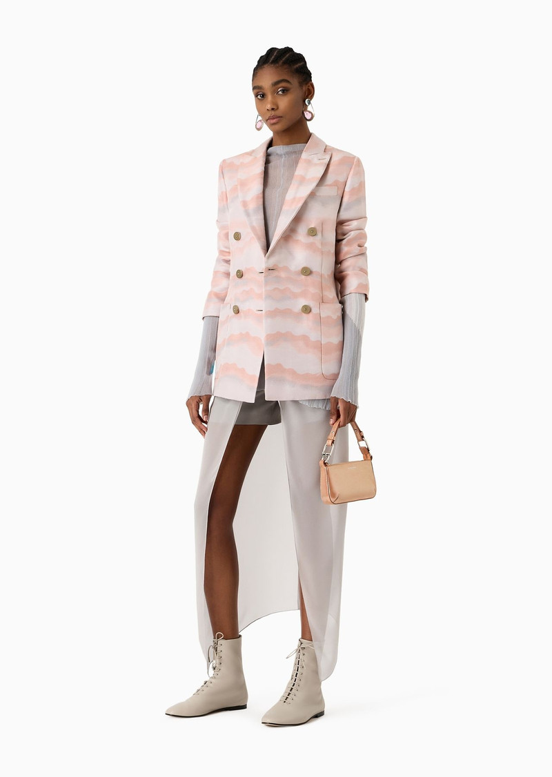GIORGIO ARMANI Draped silk shorts outlook