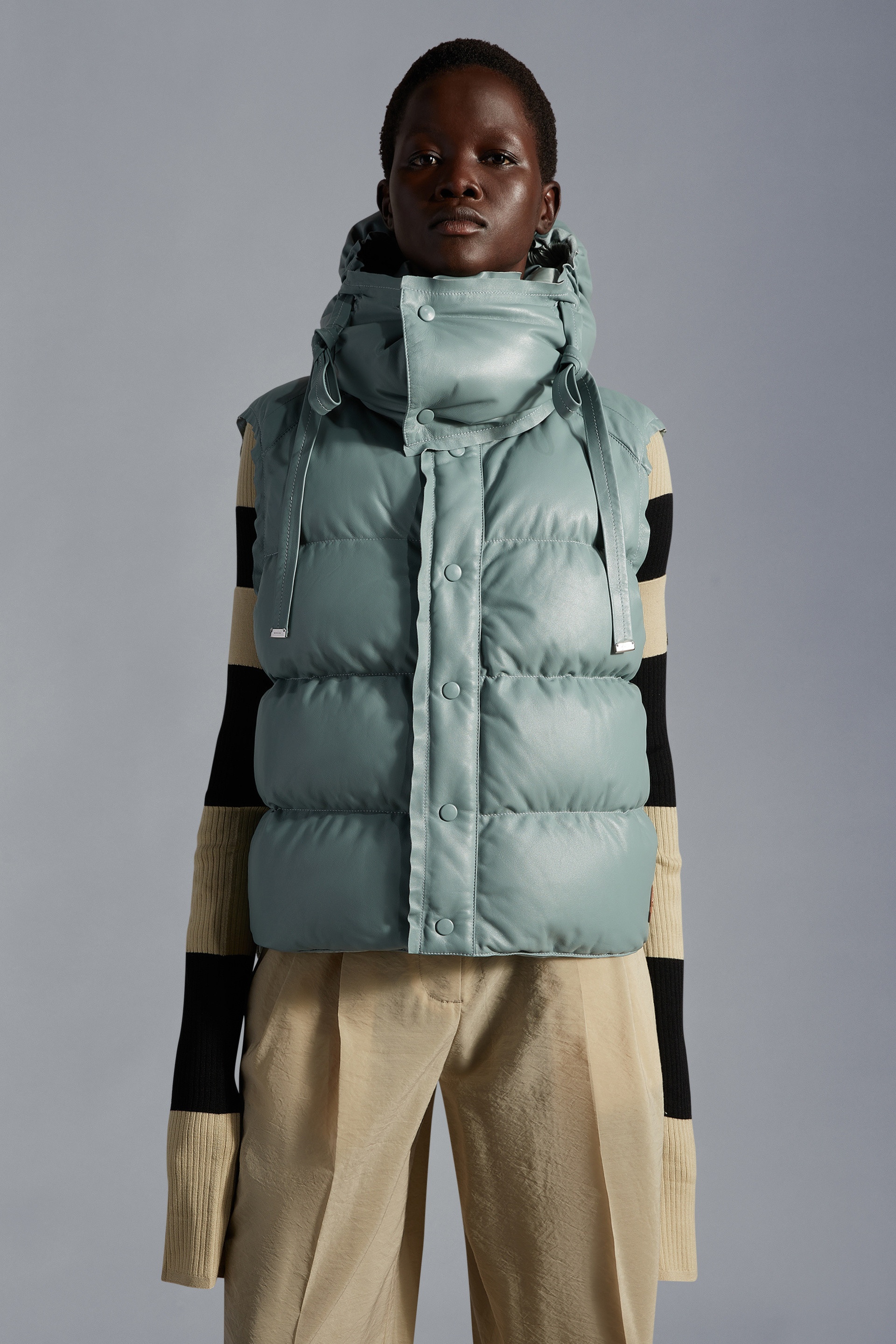Nouri Leather Down Vest - 3