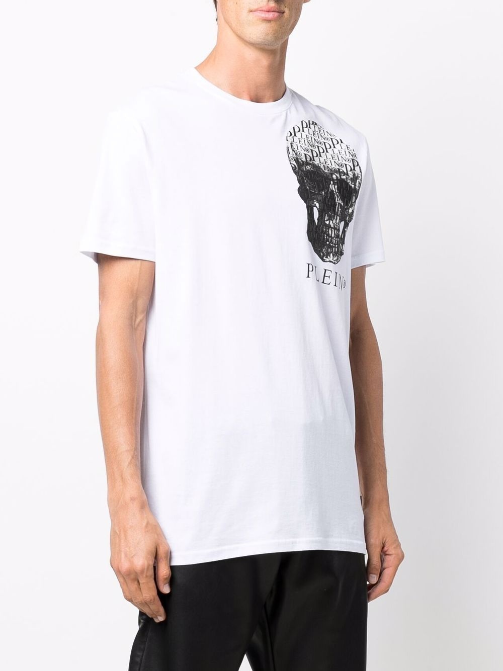 skull-print short-sleeved T-shirt - 4