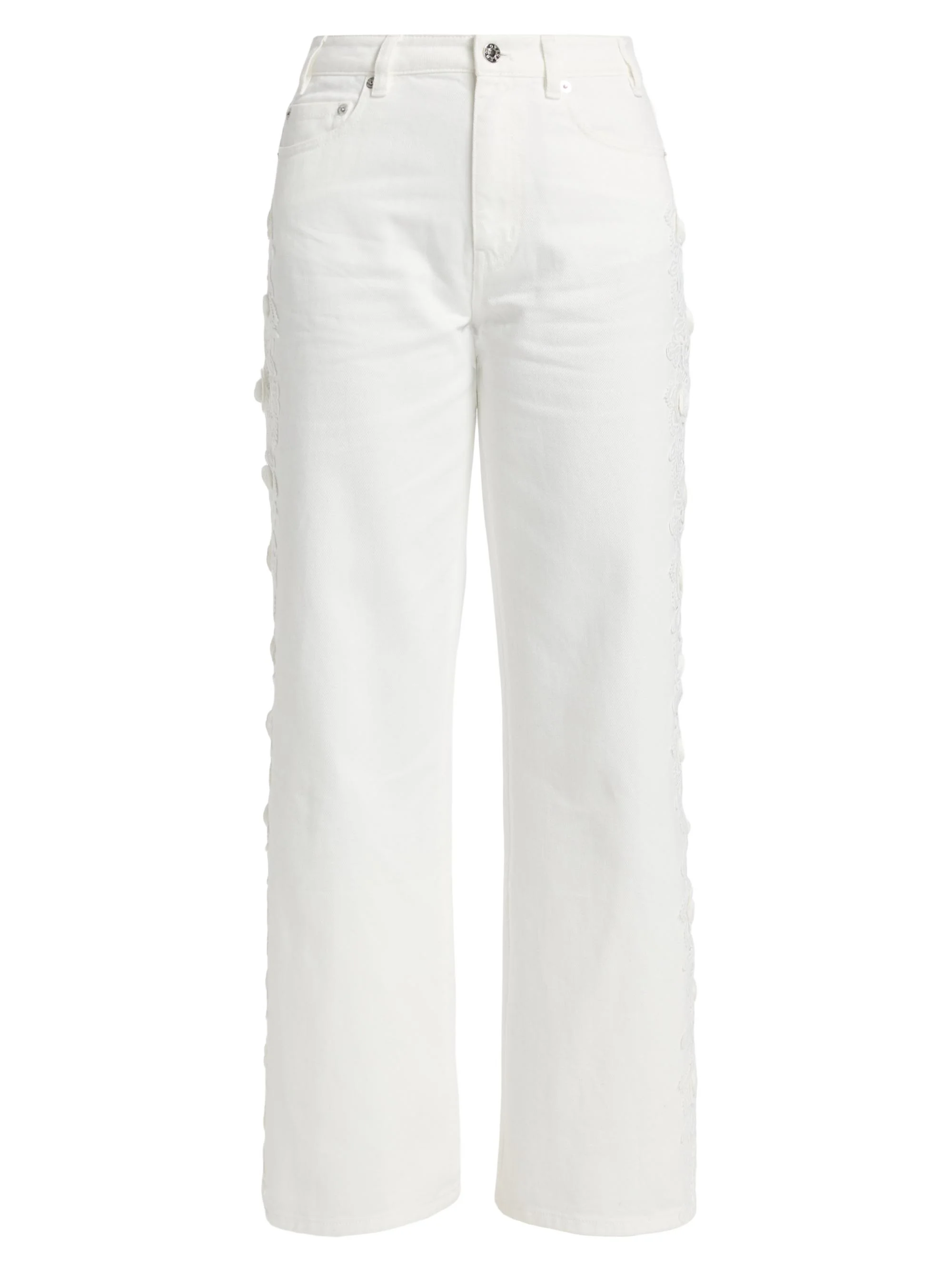 Women's Esme 3D Lace Combo Jeans - Chalk White - 1