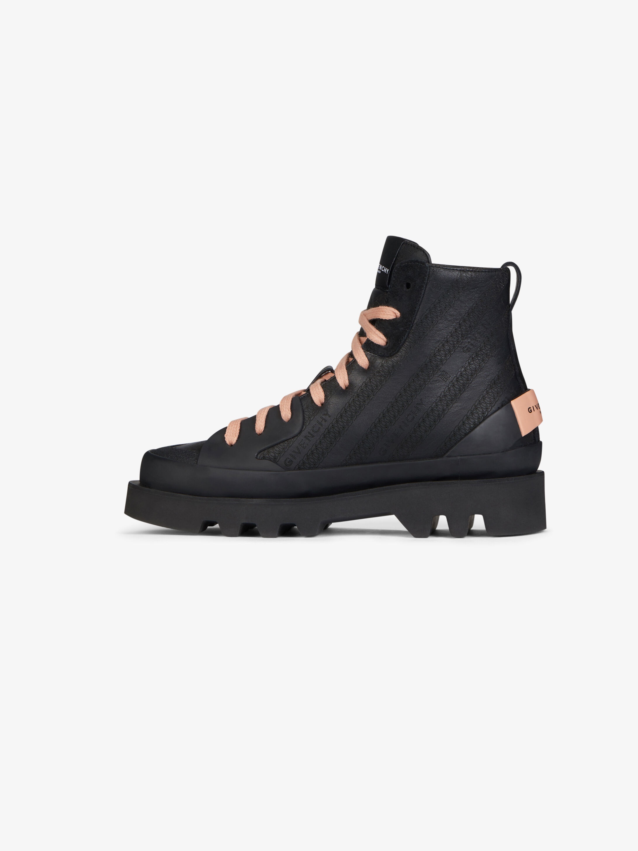 GIVENCHY Chain Clapham mid sneakers in leather - 5