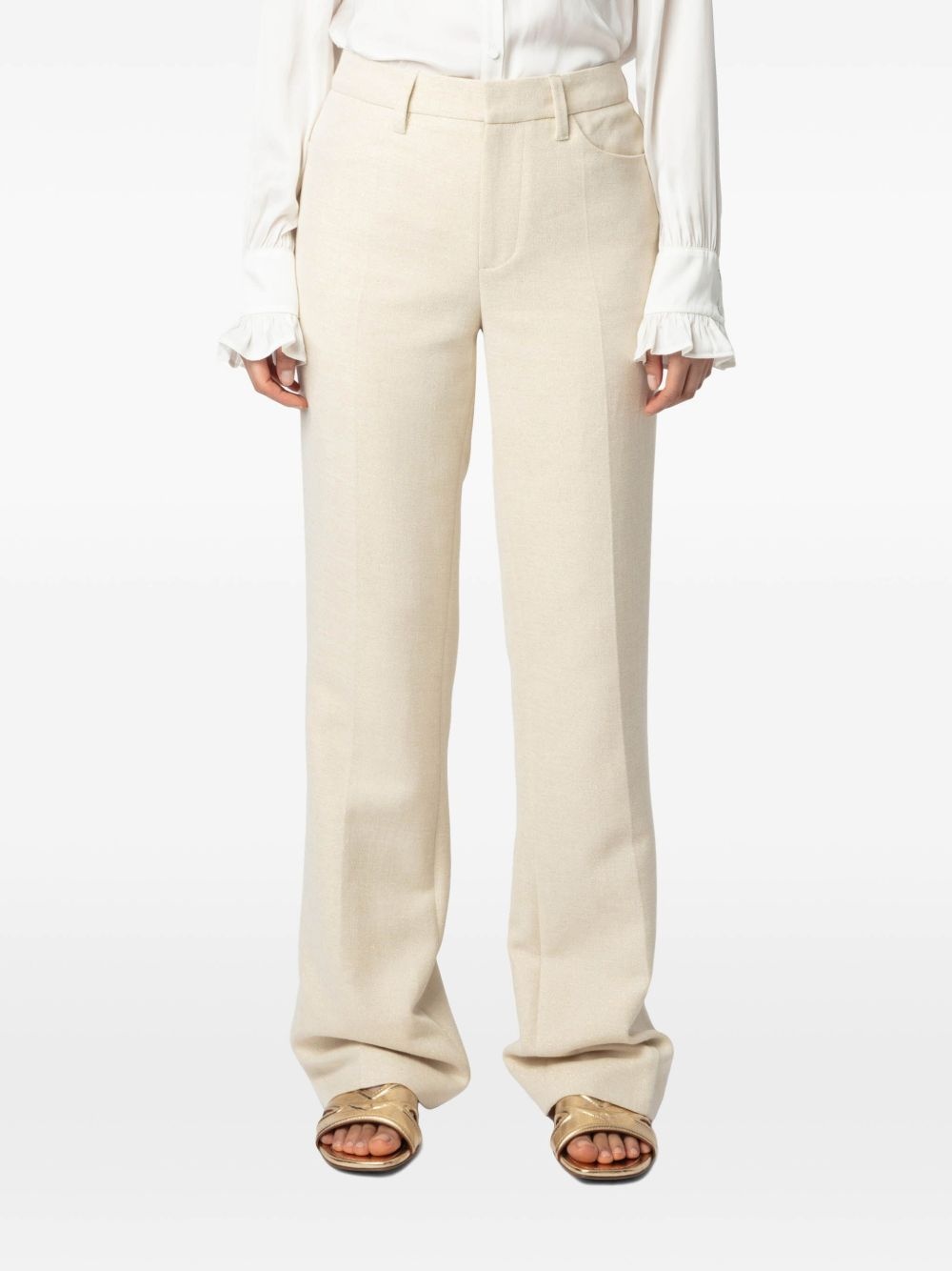 straight-leg trousers - 4
