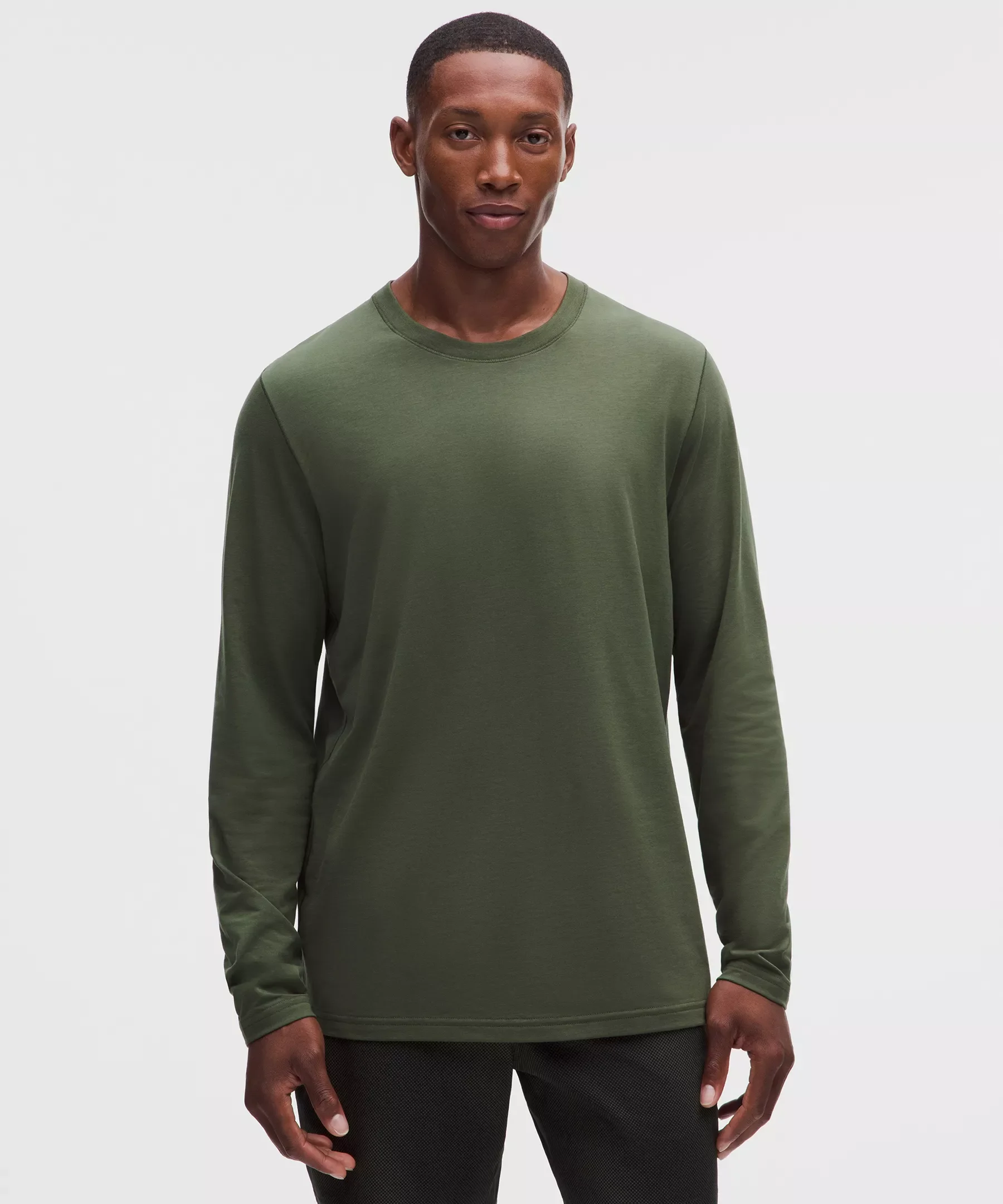 Everyday Cotton-Blend Classic Long-Sleeve T-Shirt - 1