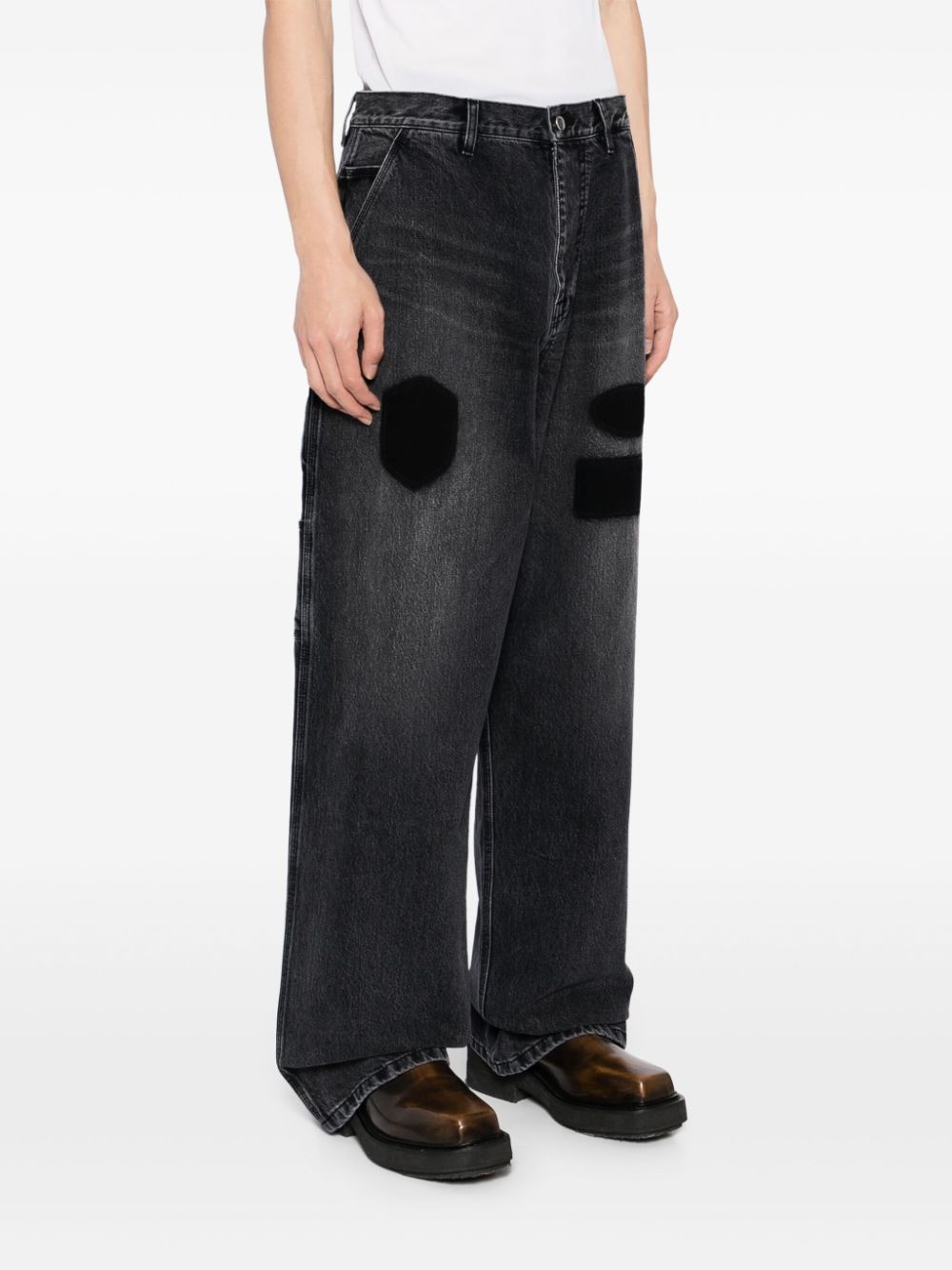 graphic-print jeans - 3