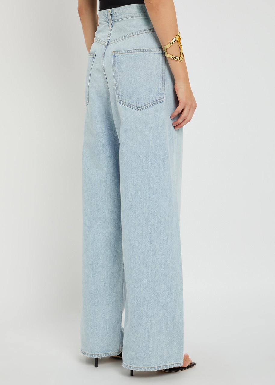 Agolde Vana Fold-effect Wide-leg Jeans - 3