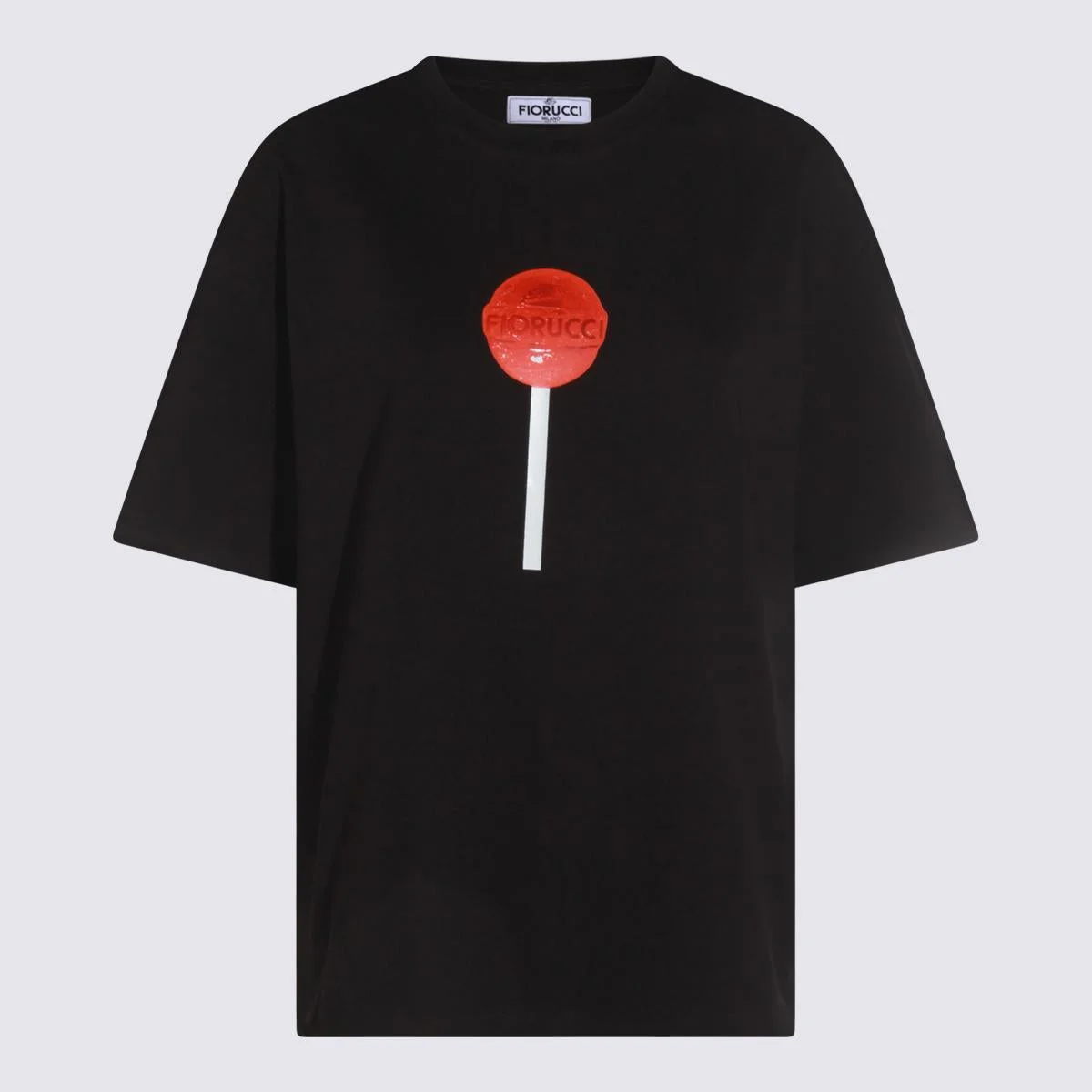 Fiorucci Black Cotton T-Shirt - 1