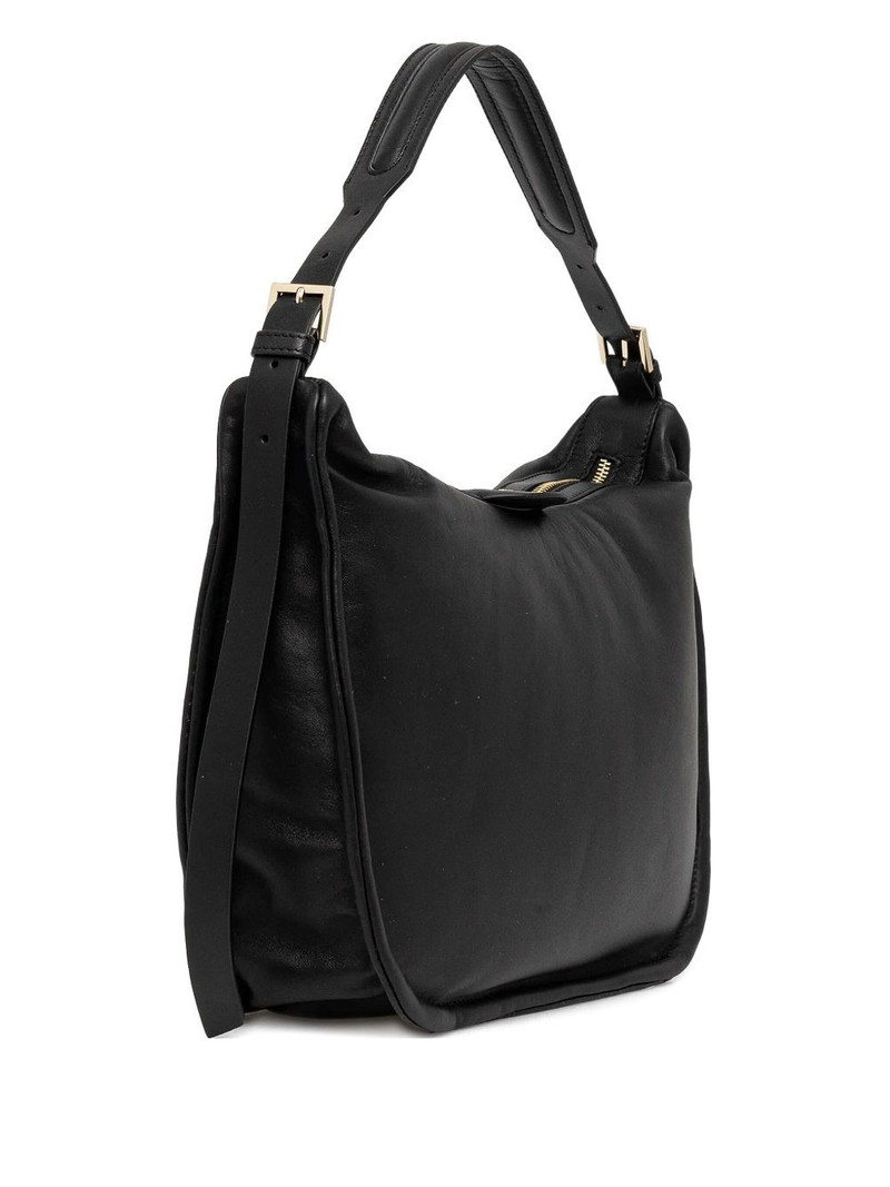 zip-top leather shoulder bag 1