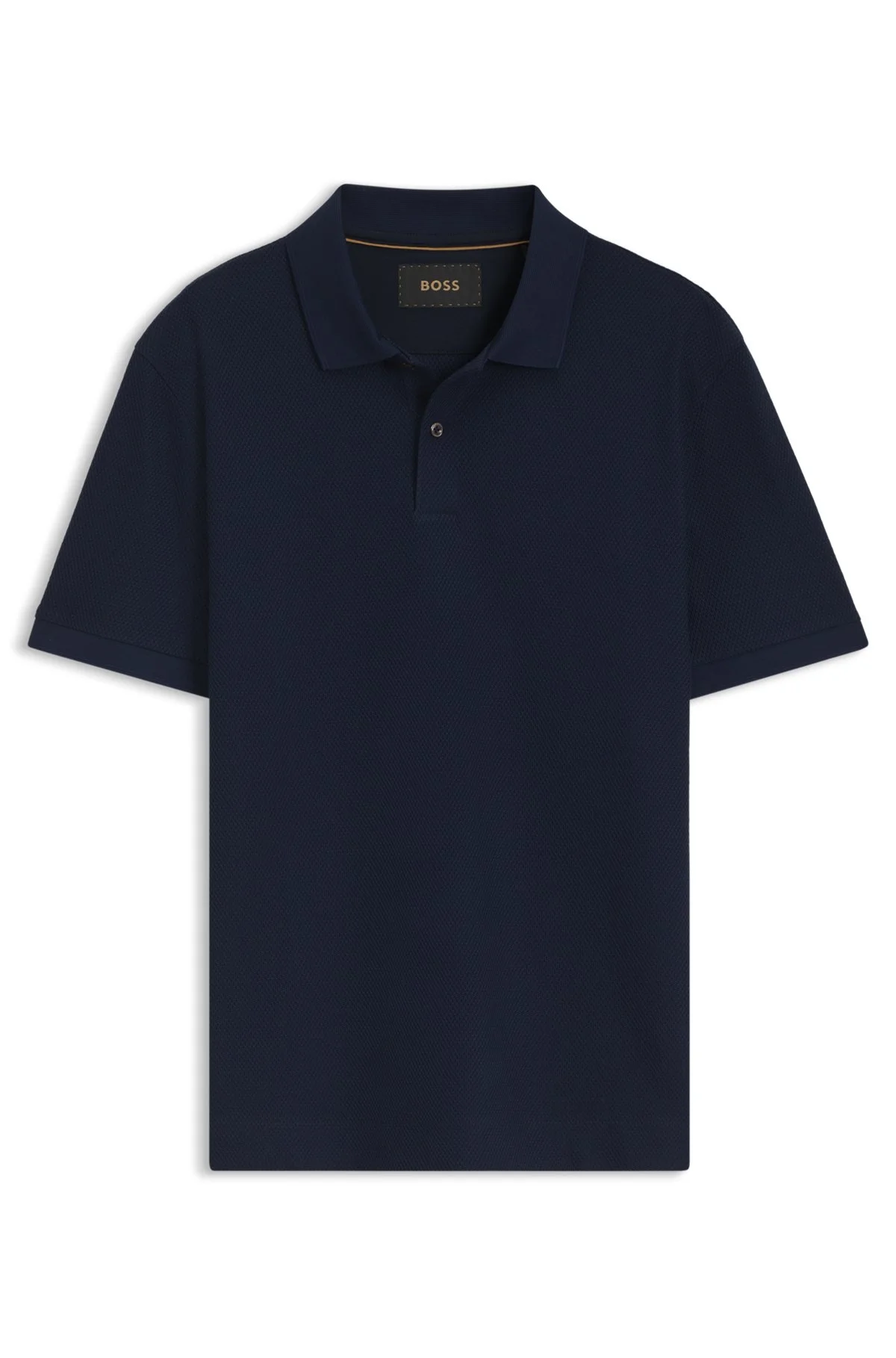 KNIT POLO SHIRT IN TWO-TONE COTTON - 1
