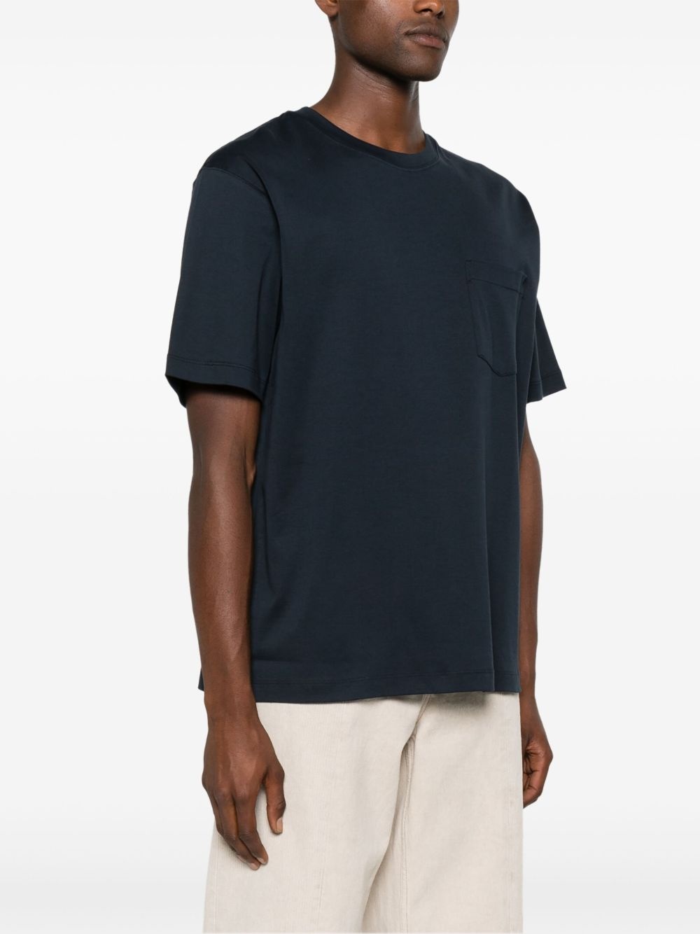 patch-pocket cotton T-shirt - 3