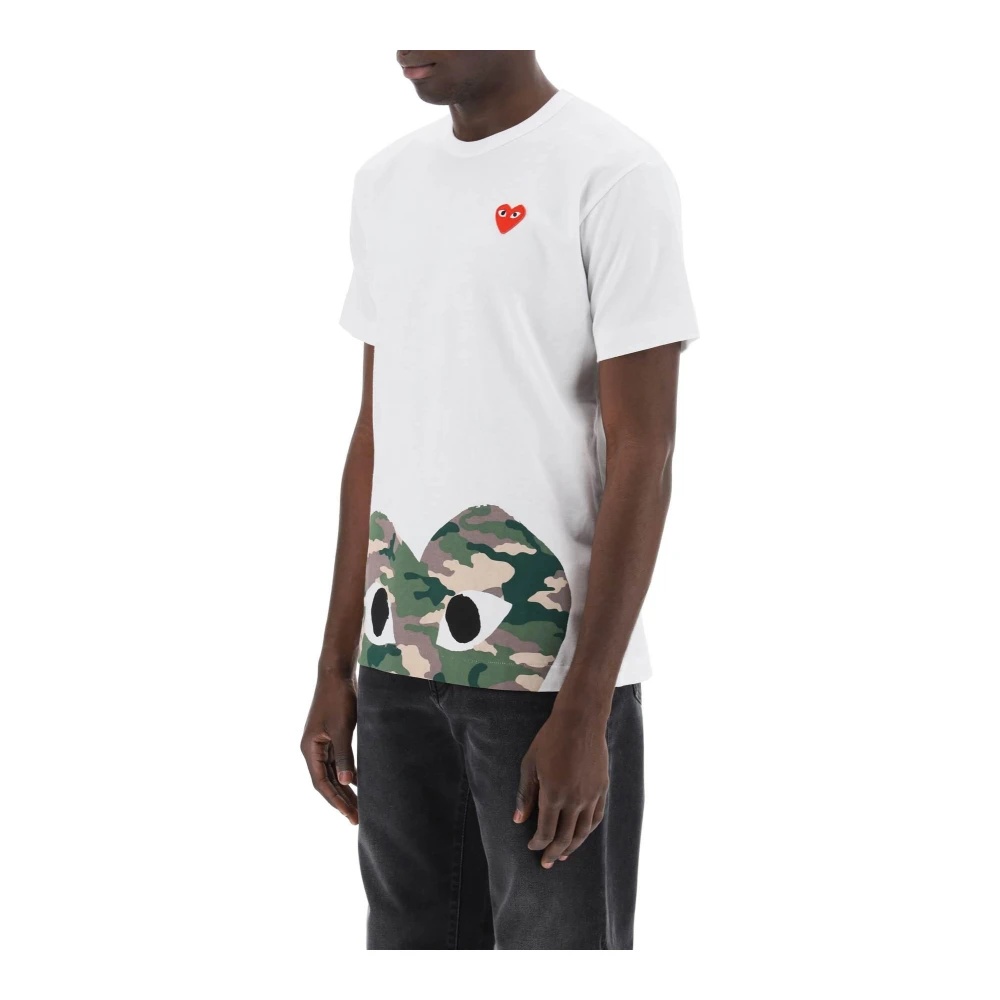 【COMMEdesGARCONSPlay】CamouflageWithUpsideDownHeart T-Shirt COMME des GARCONS PLAY Camouflage With Upside Down Heart Tee