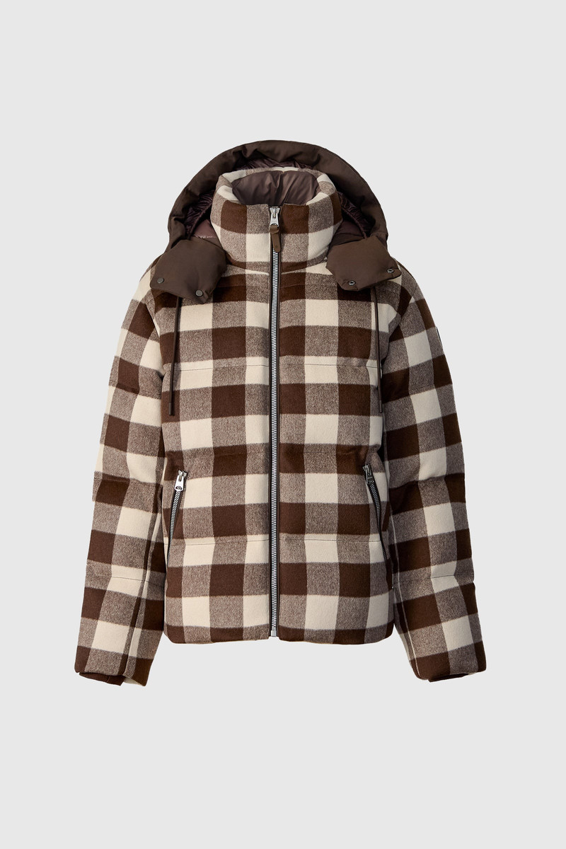 KENT-PL Plaid Hooded Down Jacket 1