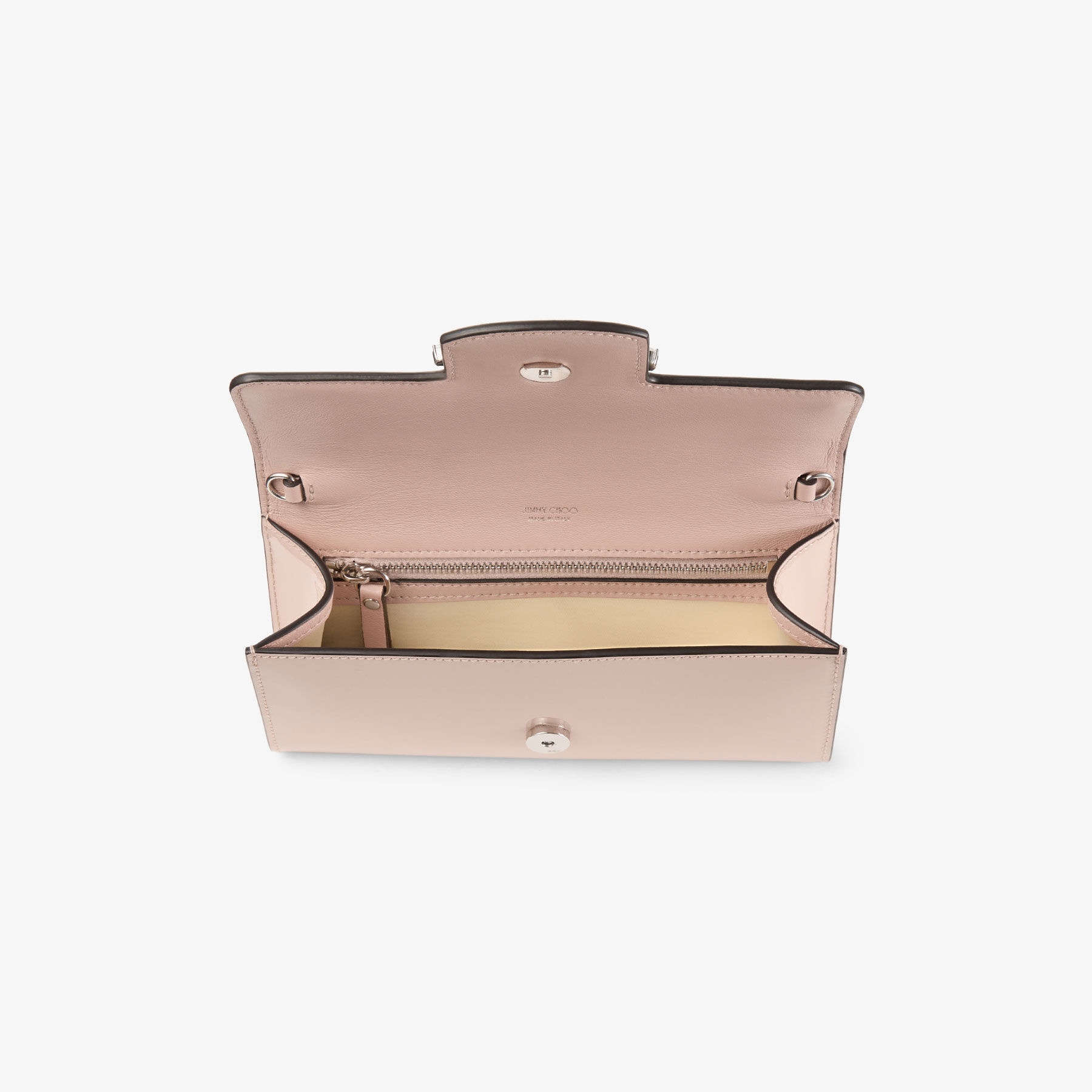 Bing Wallet Chain
Macaron Patent Leather Mini Shoulder Bag with Crystal Piece - 4
