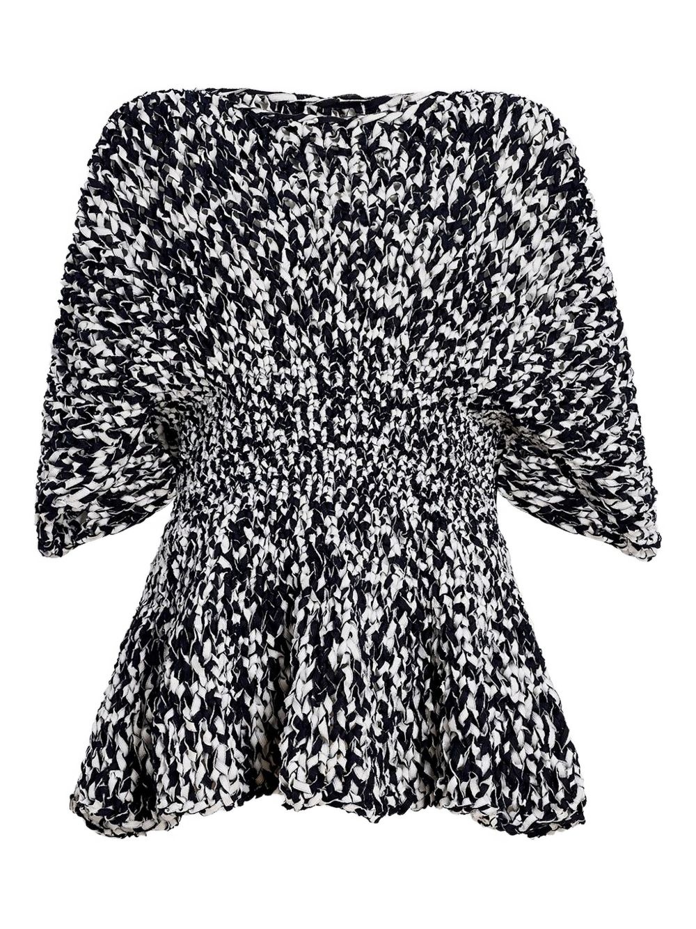 Mathilde bubble-sleeve peplum top - 5