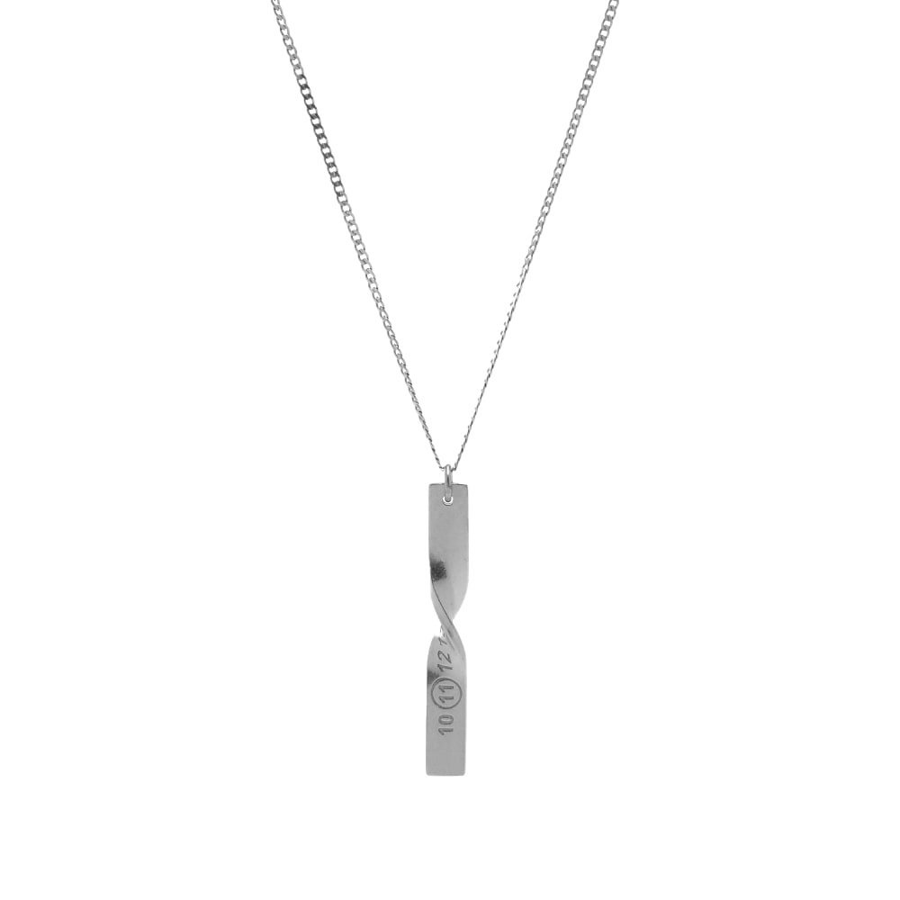 Maison Margiela Twisted Number Logo Bar Necklace - 1