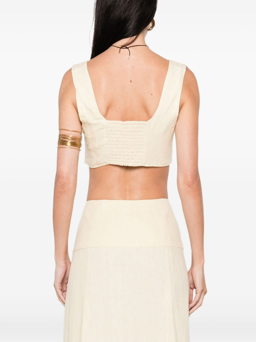 square-neck top - 4