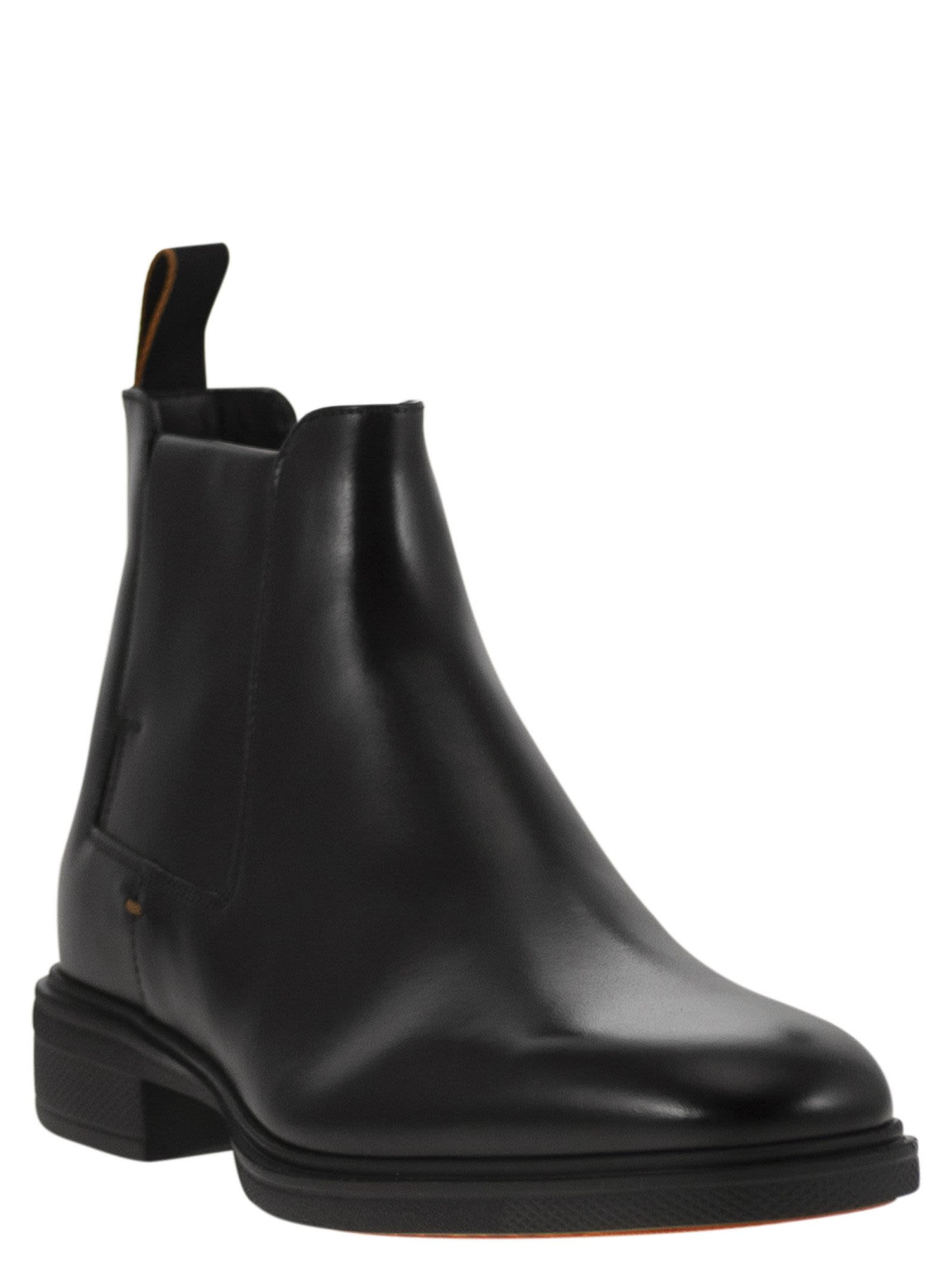 Santoni Men Easy Leather Boot - 2
