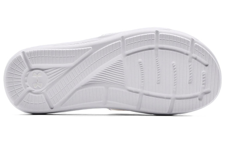 (WMNS) Under Armour Ignite 6 Graphic Footbed Slide 'White Blitz Red' 3023767-108 - 6