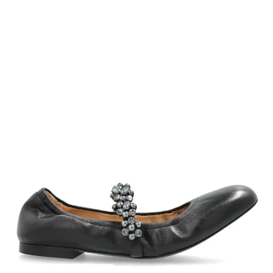 Stuart Weitzman Poppy Leather Ballet Flats - 1