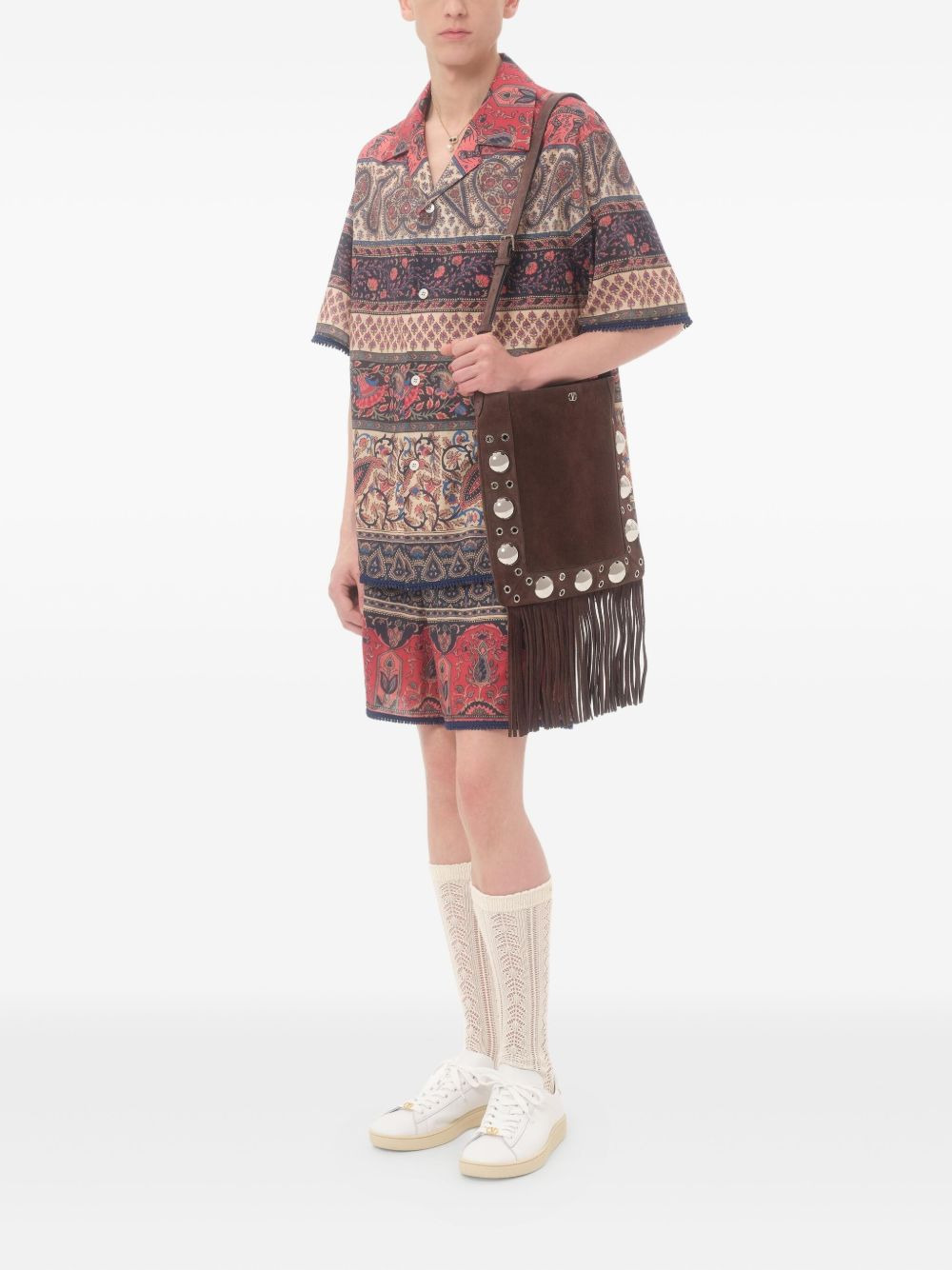 Voyage Imaginaire-print bowling shirt - 2