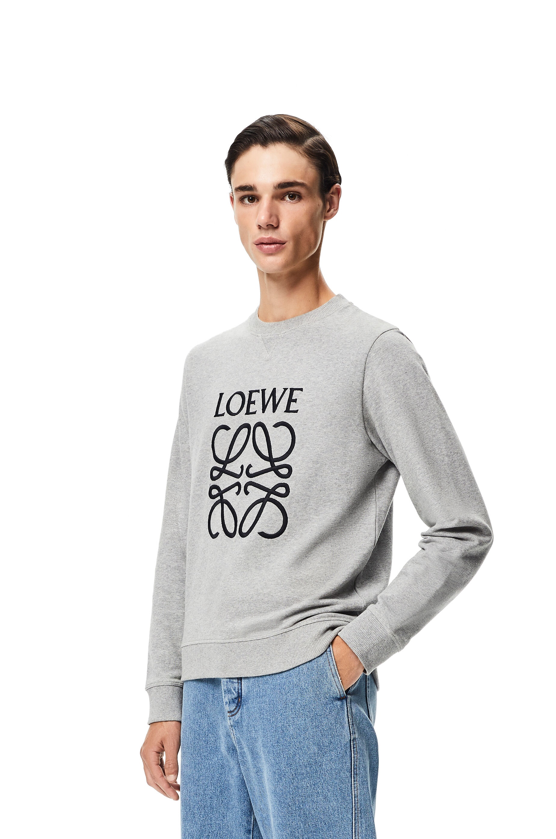 Anagram embroidered sweatshirt in cotton - 3