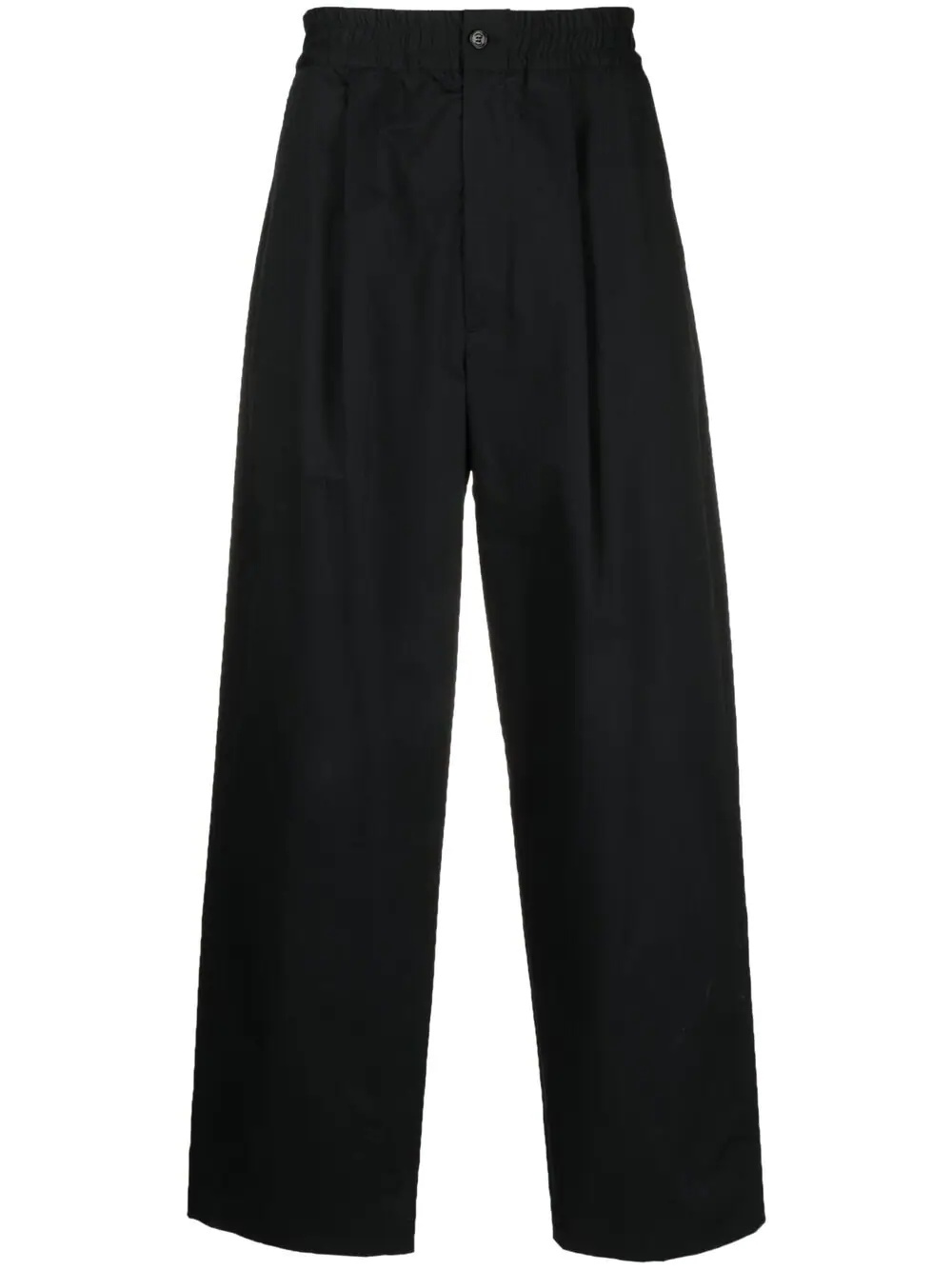 box-pleat loose-fit trousers - 1