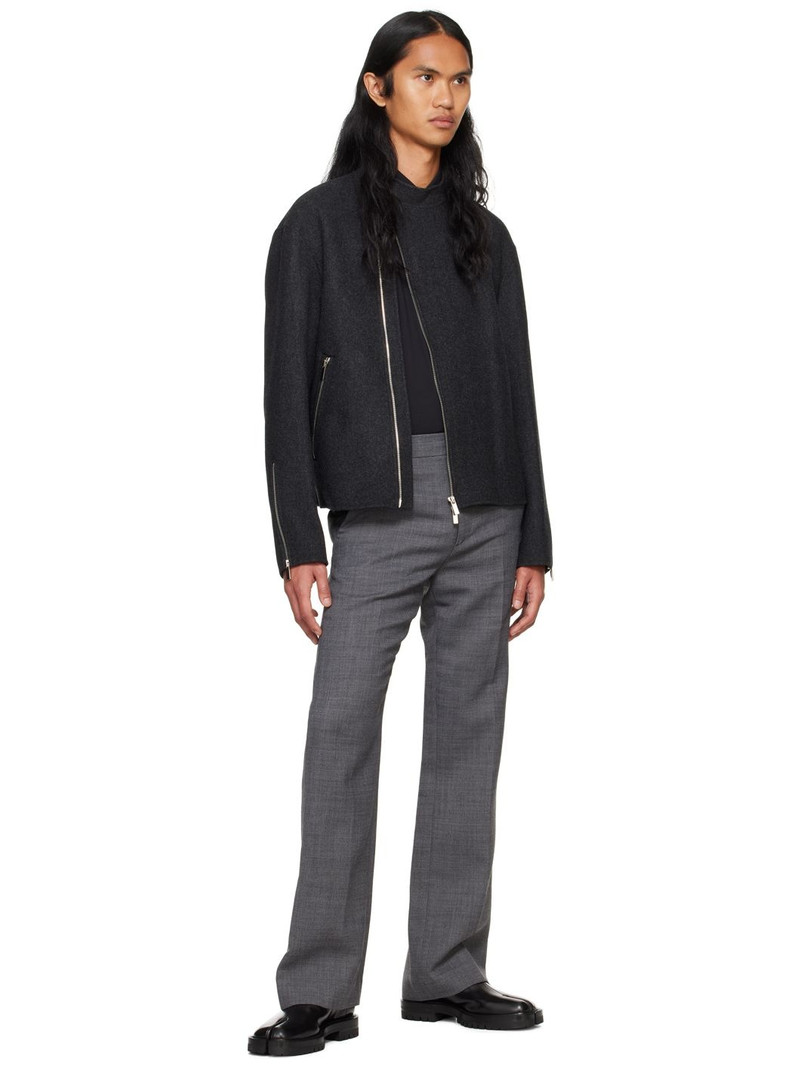 SYSTEM Gray Bootcut Trousers outlook