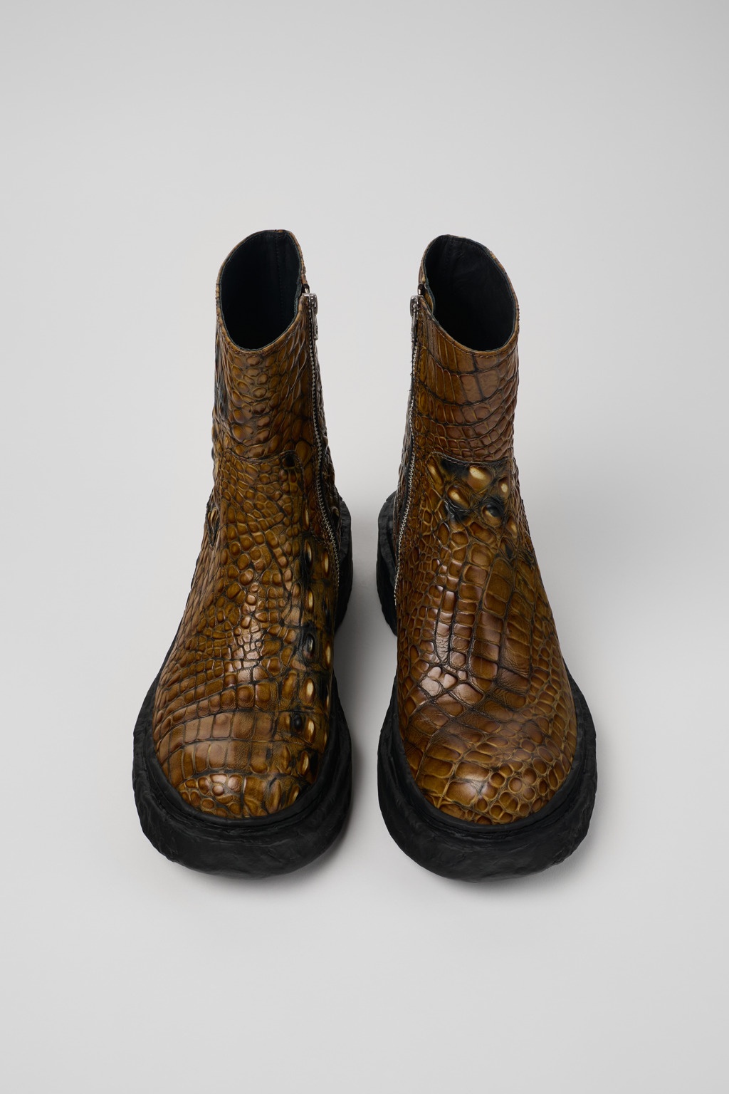Brown Leather Boots - 4