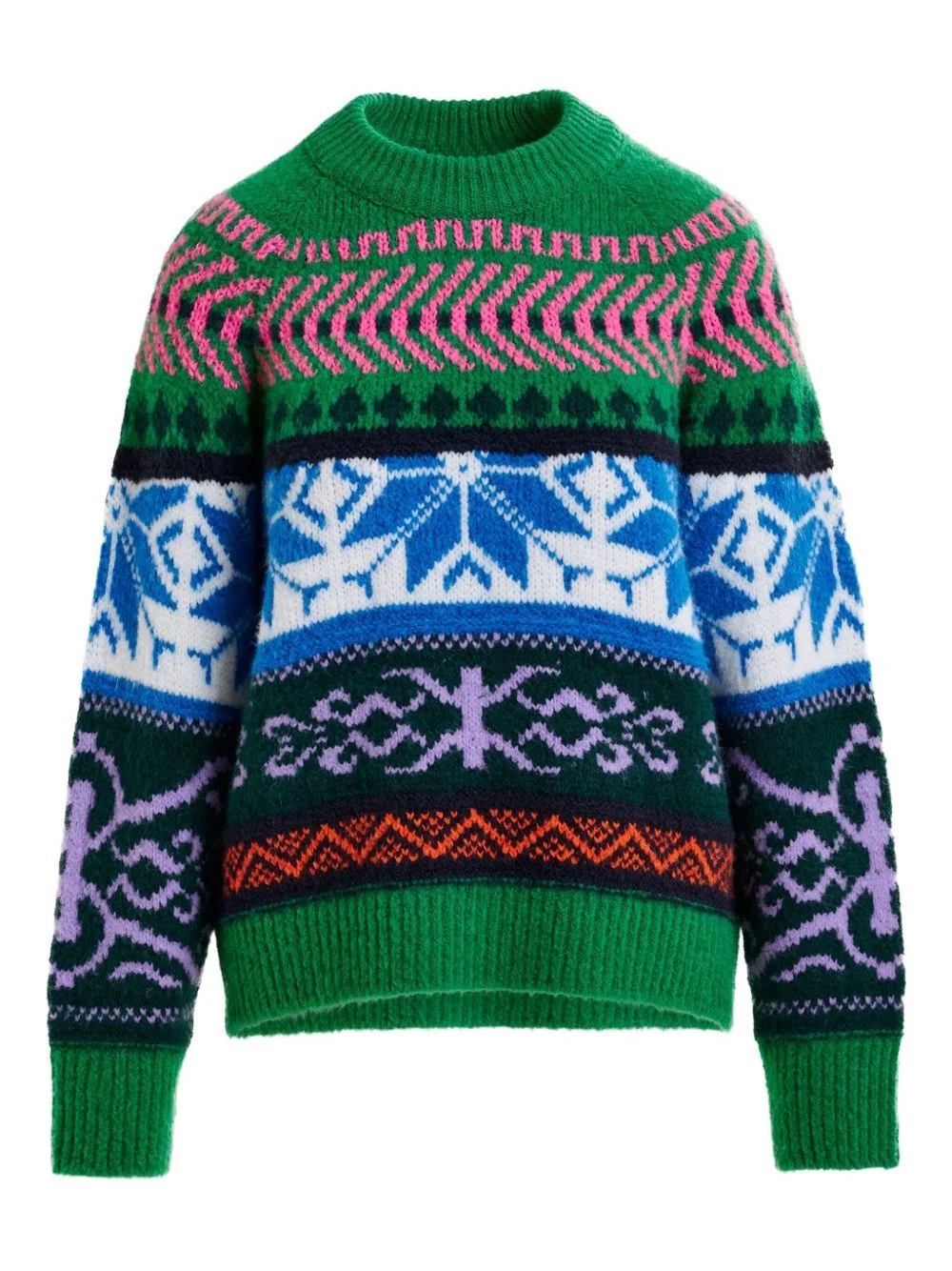 geometric-pattern sweater - 1