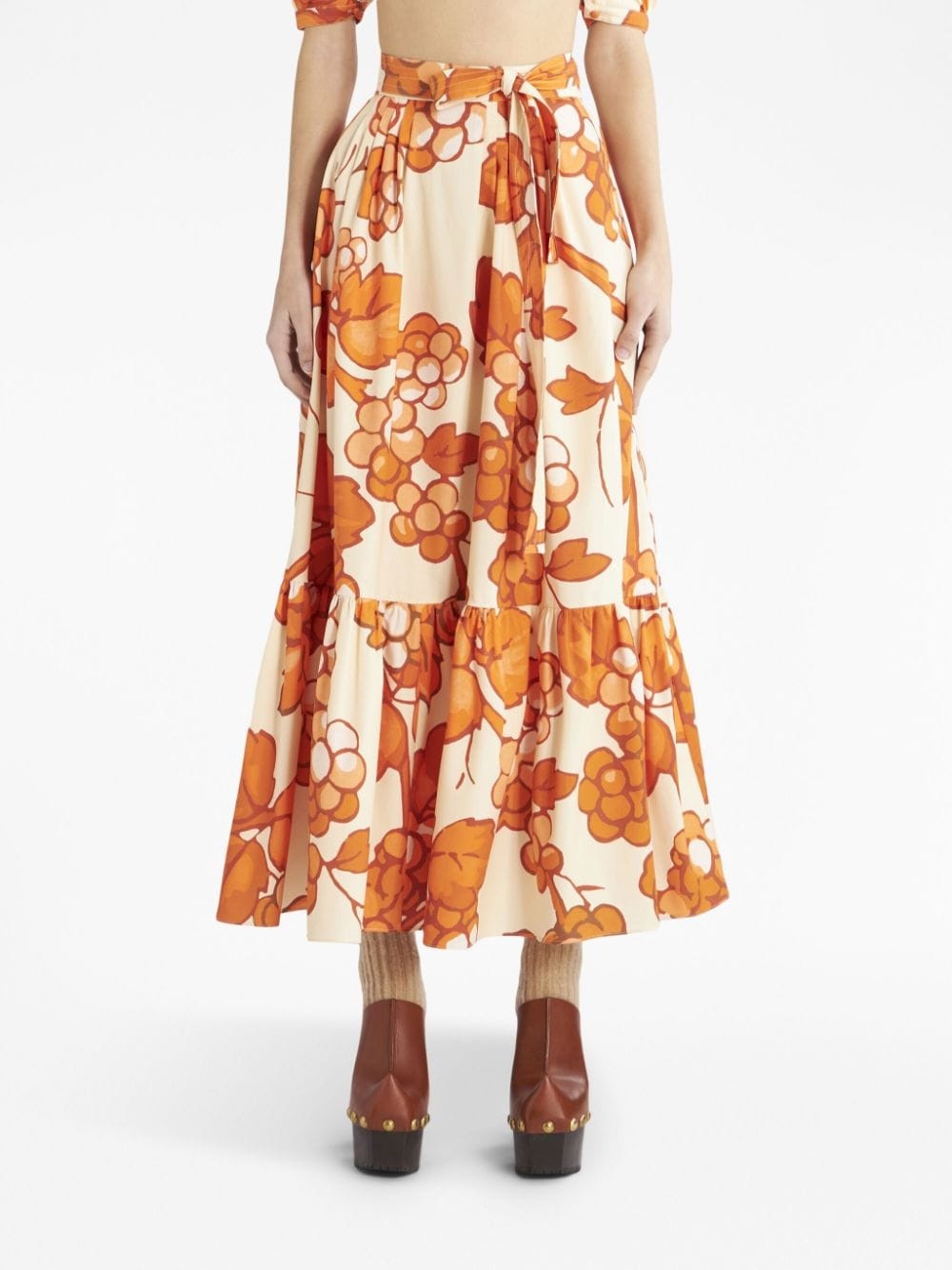 Gonna graphic-print skirt - 3