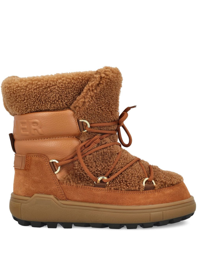 shearling leather ankle boots 1