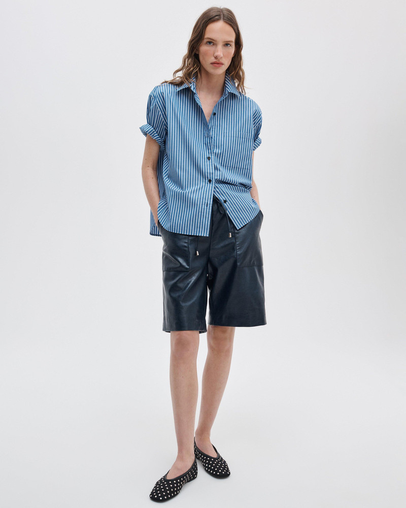 rag & bone Connie Short-Sleeve Poplin Shirt outlook