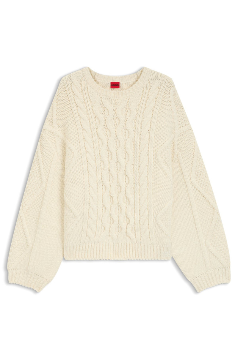 OVERSIZE-FIT SWEATER WITH CABLE KNIT 1