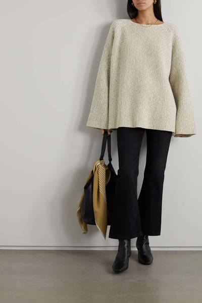 Totême Ribbed wool and cotton-blend sweater outlook