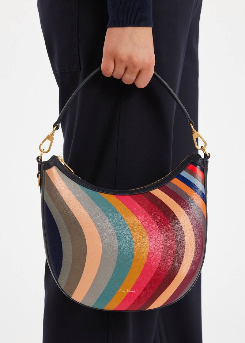 Women's 'Swirl' Leather Mini Hobo Bag 8